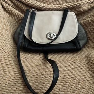 Elegant Black and Cream Women's Bag